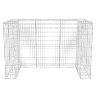 Schanskorf dubbele vuilnisbak ombouw 180x100x120 cm staal  6