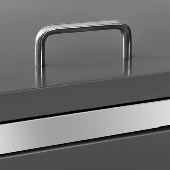 Containerberging dubbel 138x77,5x115 cm roestvrij staal 9