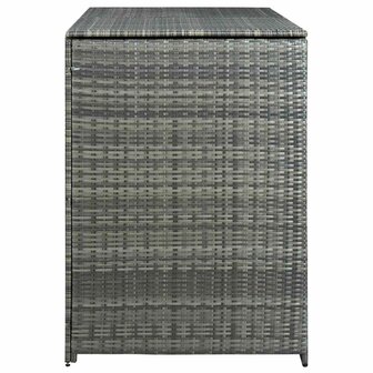 Containerberging dubbel 148x77x111 cm poly rattan antraciet   7