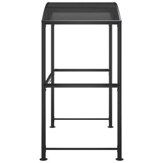 Barbecue-overkapping 210x114x230 cm staal antracietkleurig 4