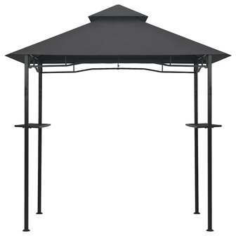 Barbecue paviljoen 240x150x255 cm staal antraciet 3