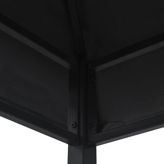 Barbecue paviljoen 240x150x255 cm staal antraciet 6