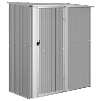 Tuinschuur 180,5x97x209,5 cm gegalvaniseerd staal grijs 2