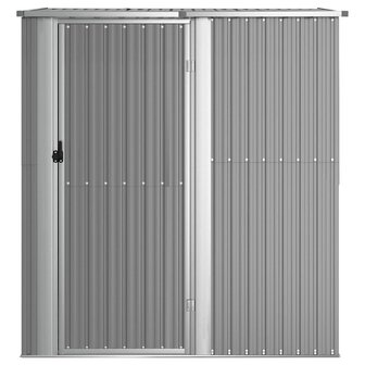 Tuinschuur 180,5x97x209,5 cm gegalvaniseerd staal grijs 3