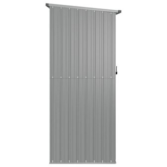Tuinschuur 180,5x97x209,5 cm gegalvaniseerd staal grijs 5