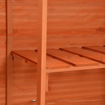 Tuinberging 128x42x91 cm hout 9