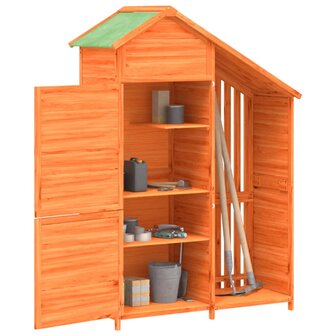 Tuinschuur 120x53,5x170 cm massief grenenhout bruin 3