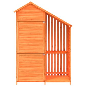 Tuinschuur 120x53,5x170 cm massief grenenhout bruin 4