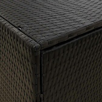 Tuinkast Zwart 198x55,5x80 cm Poly Rattan 7
