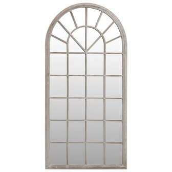 Tuinspiegel 90x45 cm ijzer zandkleurig 3