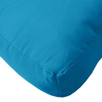 Palletkussen 50x50x12 cm stof blauw 8
