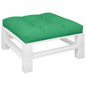 Palletkussen 70x70x12 cm stof groen 3