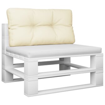 Palletkussen 80x40x12 cm stof cr&amp;egrave;mekleurig 3