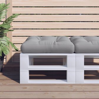 Palletkussen stof grijs 1