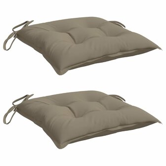 Palletkussens 2 st 50x50x7 cm oxford stof taupe 3
