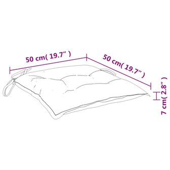Palletkussens 2 st 50x50x7 cm oxford stof felgroen 9