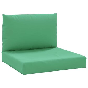 Palletkussens 2 st stof groen 2