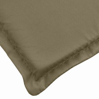 Terrasstoelkussen (75+105) x 50 x 4 cm stof gem&amp;ecirc;leerd taupe 6
