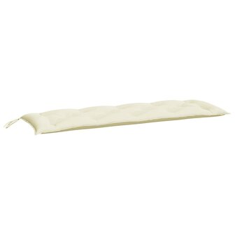 Tuinbankkussen 150x50x7 cm oxford stof cr&amp;egrave;mewit 2