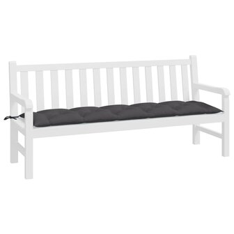 Tuinbankkussen 180x50x7 cm oxford stof antracietkleurig 3