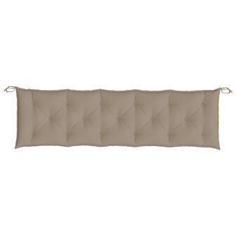 Tuinbankkussen 180x50x7 cm oxford stof taupe 4