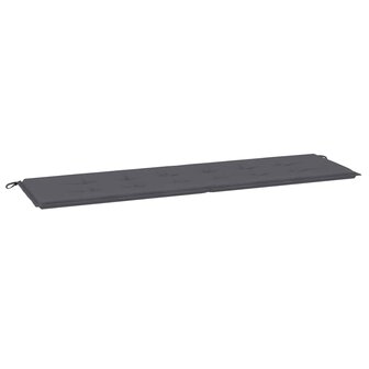 Tuinbankkussen 180x50x3 cm oxford stof antracietkleurig 2