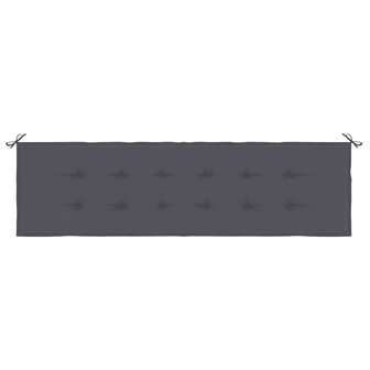 Tuinbankkussen 180x50x3 cm oxford stof antracietkleurig 4