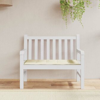 Tuinbankkussen 120x50x3 cm oxford stof cr&amp;egrave;mekleurig 1