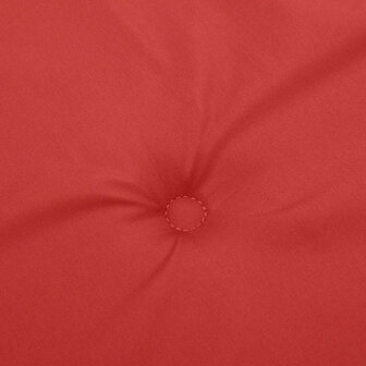 Tuinbankkussen 100x50x3 cm oxford stof rood 5