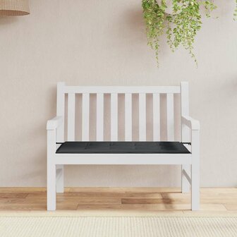 Tuinbankkussen 100x50x3 cm oxford stof zwart 1