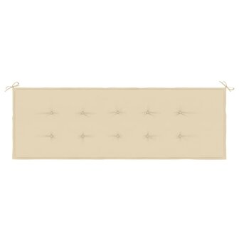 Tuinbankkussen 150x50x3 cm oxford stof beige 4