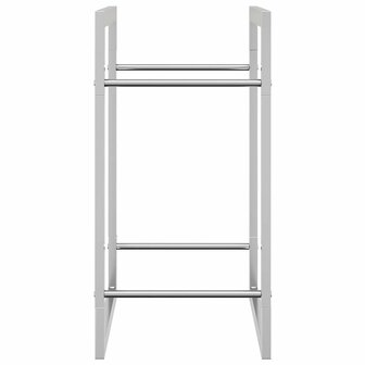 Haardhoutrek 50x28x56 cm roestvrij staal 6