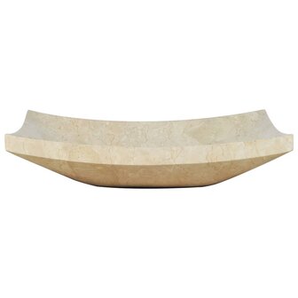 Gootsteen 50x35x12 cm marmer cr&amp;egrave;me 4