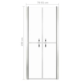 Douchedeur 81x190 cm ESG transparant 5