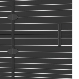 Douchewand inklapbaar 80x140 cm zwart 6