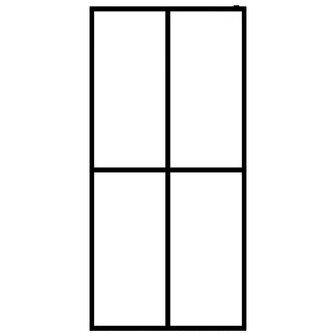 Inloopdouchewand 80x195 cm mat gehard glas 3