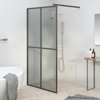 Inloopdouchescherm 118x190 cm donker gehard glas  1
