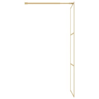 Inloopdouchewand transparant 80x195 cm ESG-glas goudkleurig 4