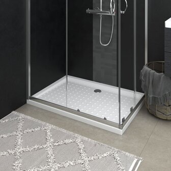 Douchebak met noppen 70x100x4 cm ABS wit 1