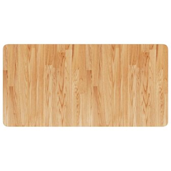 Wastafelblad 100x50x1,5cm behandeld massief hout lichtbruin 2