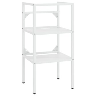 Wastafelframe met inbouwwastafel ijzer wit 3