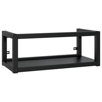 Wastafelframe met inbouwwastafel ijzer zwart 3