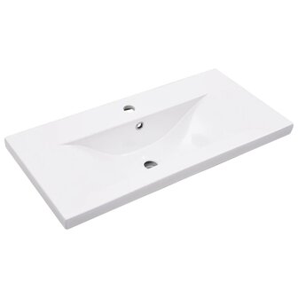 Wastafelframe met inbouwwastafel ijzer zwart 5
