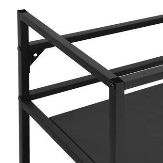 Wastafelframe 40x38x83 cm ijzer zwart 7