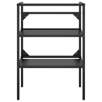 Wastafelframe 59x38x83 cm ijzer zwart 4