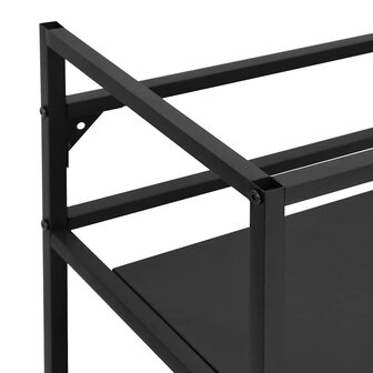 Wastafelframe 59x38x83 cm ijzer zwart 7