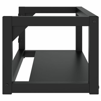 Wastafelframe wandgemonteerd 79x38x31 cm ijzer zwart 4