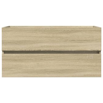 Wastafelkast 90x38,5x45 cm spaanplaat sonoma eikenkleurig 4