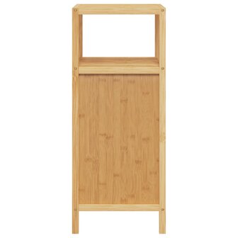 Badkamerkastje met schap 36x33x87 cm bamboe 4