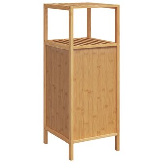 Badkamerkastje met schap 36x33x87 cm bamboe 5